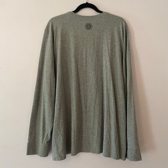 Life Is Good Gray Long Sleeve Shirt Straight Outta Rescue Dog Crusher Tee XXL - Picture 6 of 9